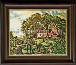 Гоблен - "Пътят към църквата"  1:4 – 60/44 см.