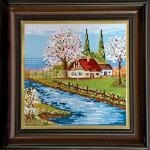 Гоблен - " Сръбска Пролет " 1:1- 16/16 см.