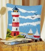 Лице за възглавница "Морски фар" - 40х40 см.