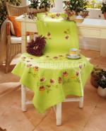 Покривка каре  "Цветя"  80х80 см.