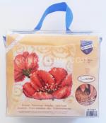 Лице за възглавница за фъкане "Макове" - 40х40 см.