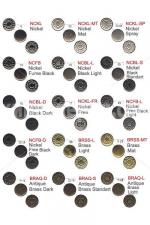 Метални копчета с различни покрития