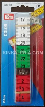 Шивашки сантиметър 150 см. - цветовете на трибагреника